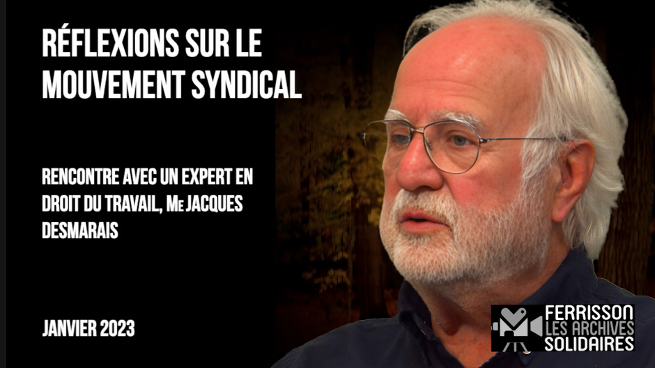 Une réflexion syndicale