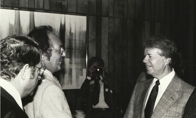 Avec le président américain Jimmy Carter  -  Photo : Métallos